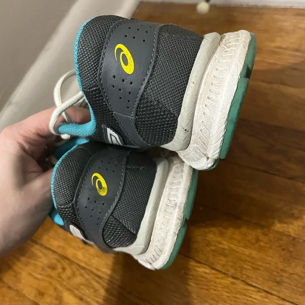 ASICS | Gray and Blue Athletic Shoes - Picture 3 of 7